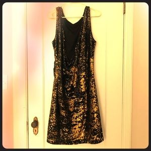 Low back sequin party dress